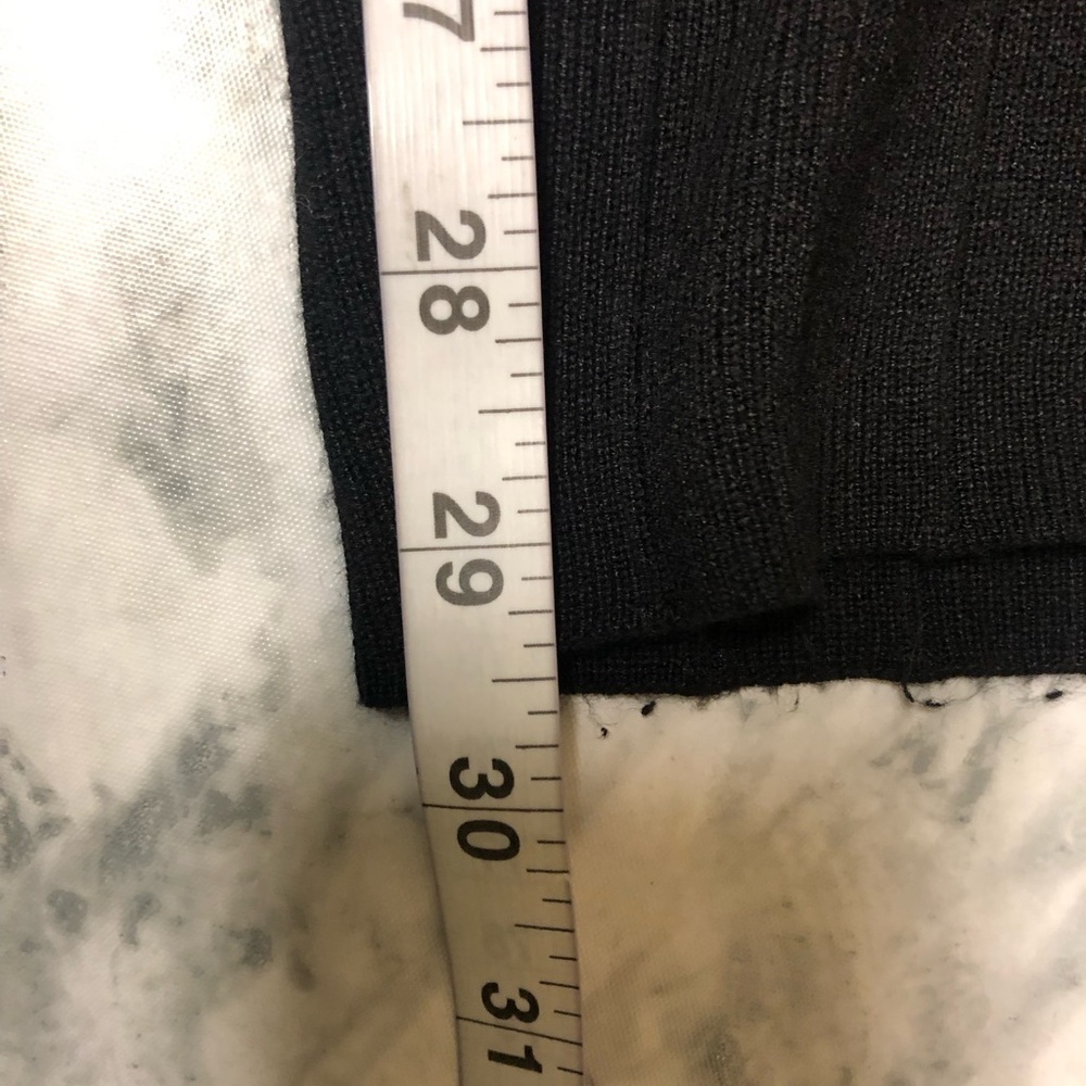 Silk and Salt Staycation Sweat Pants Black Ribbed Knit Pull On Size M - Picture 6 of 6